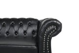 Chesterfield Sofa, Classic Tufted Upholstered Leather Couch, Modern 3 Seater Couch