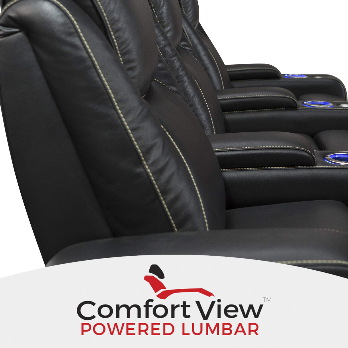 Equinox - Home Theater Seating - Living Room - Top Grain Leather - Power Recline