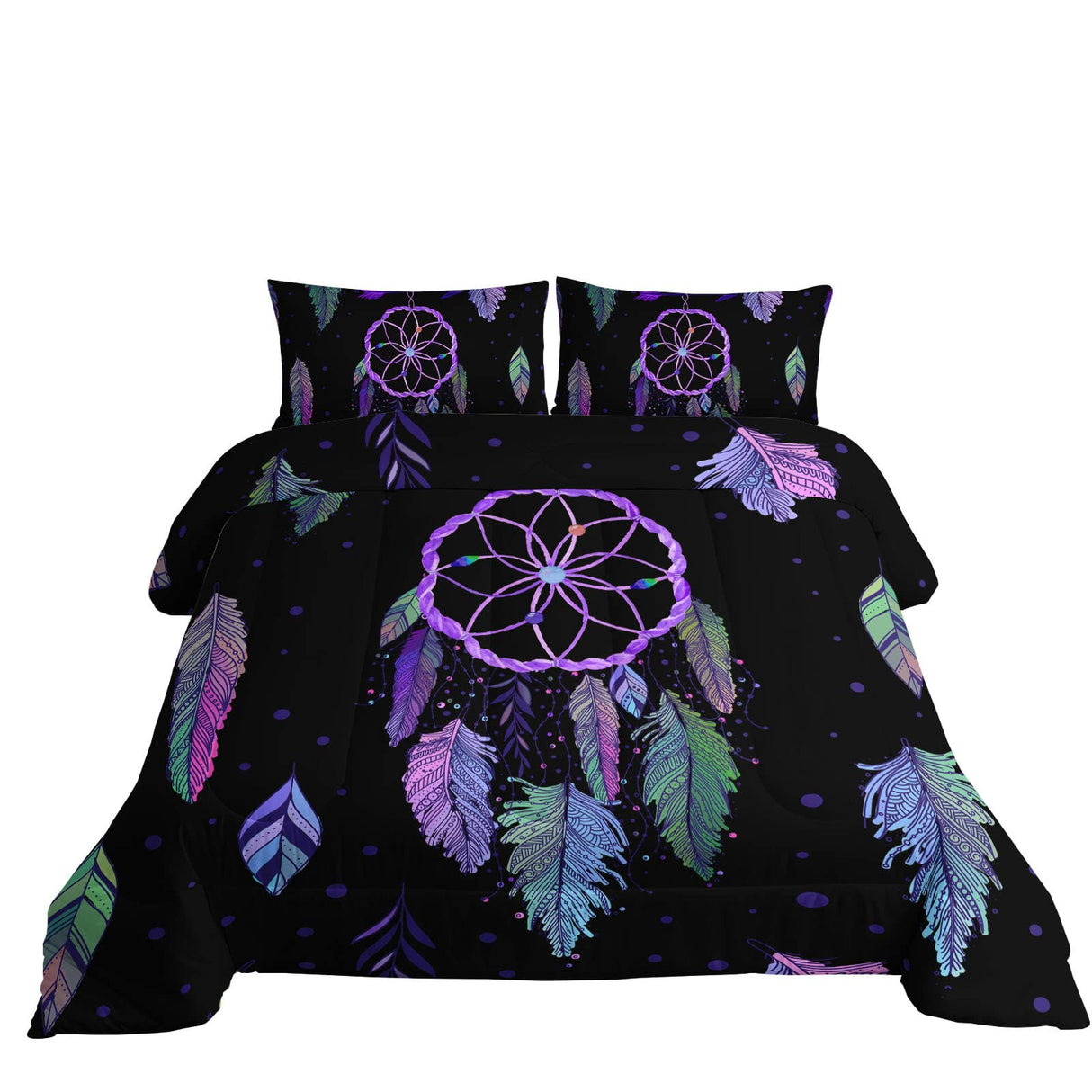 Bedding Comforter Set,Dream Catcher Print Set for Boys Girls