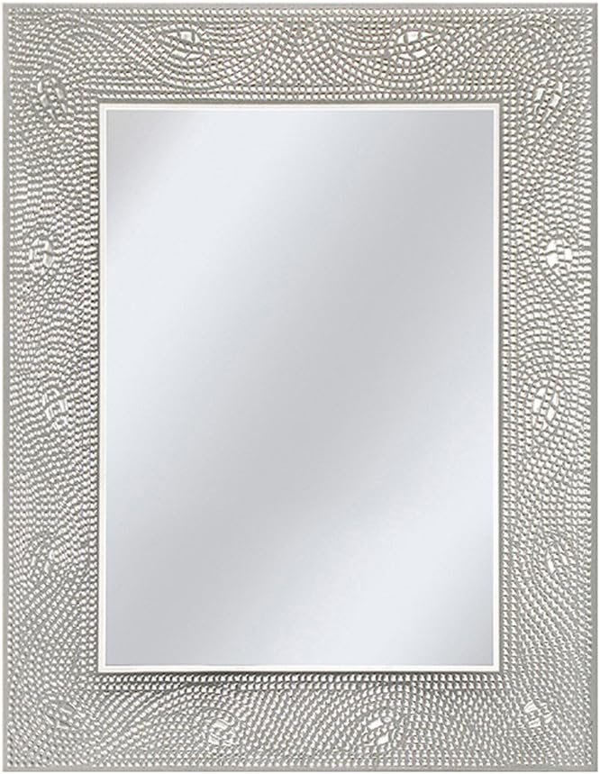 Black Ornate Metal Framed Arched Vintage Mirror for Vanity