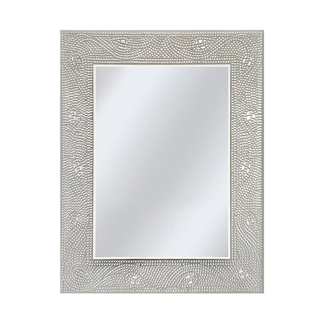 Black Ornate Metal Framed Arched Vintage Mirror for Vanity