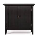 Redmond SOLID WOOD 32 inch Wide Transitional Low Storage Cabinet in Hickory Brown