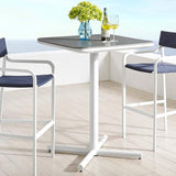 EEI-3576-WHI Raleigh Dining Table, White, 35.5 x 59 x 29