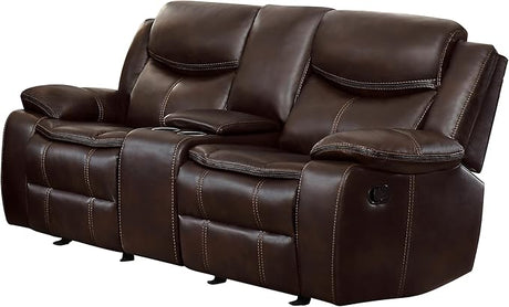 Double Reclining Sofa (Manual), Black