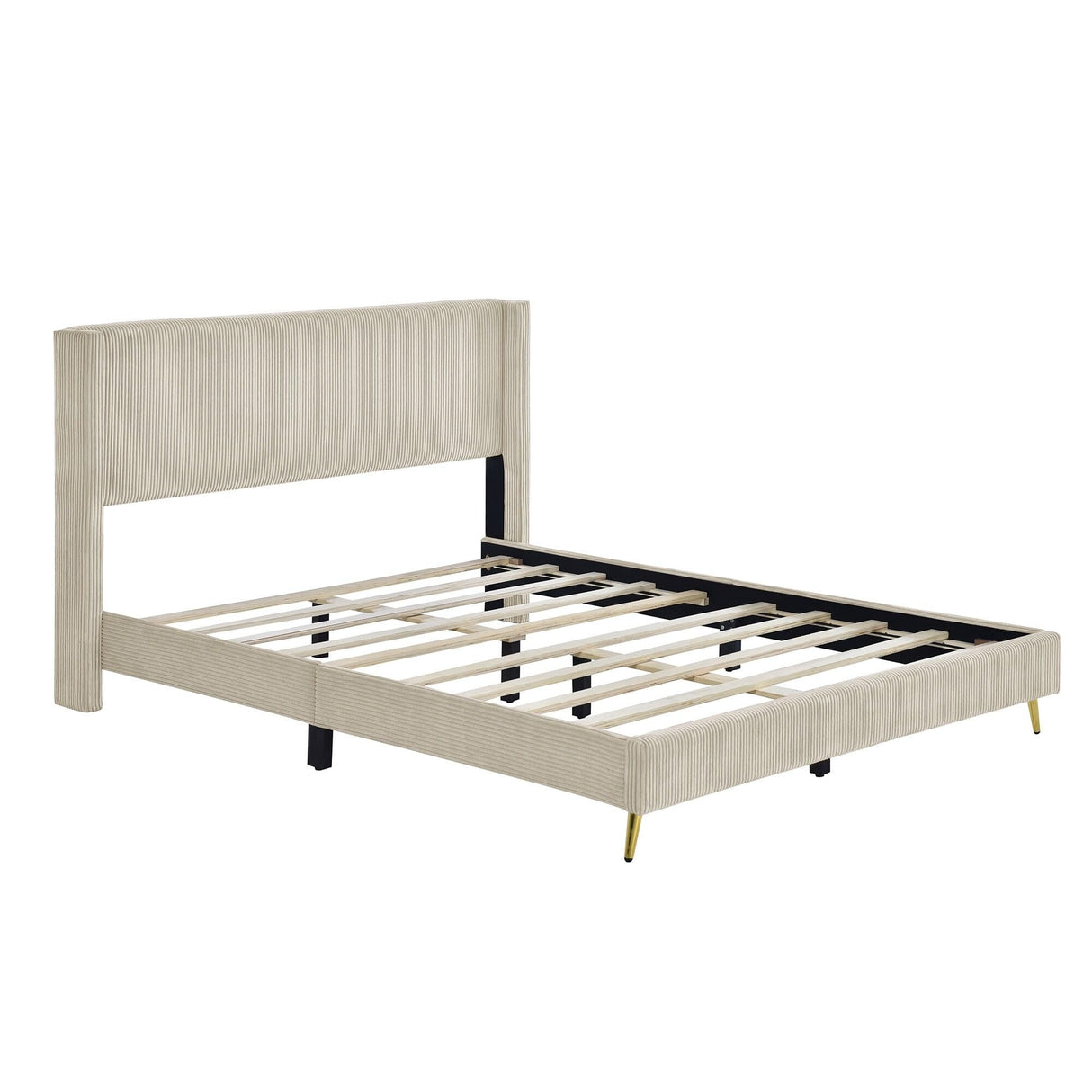 Bed with Metal Legs,Beautiful and Fashionable