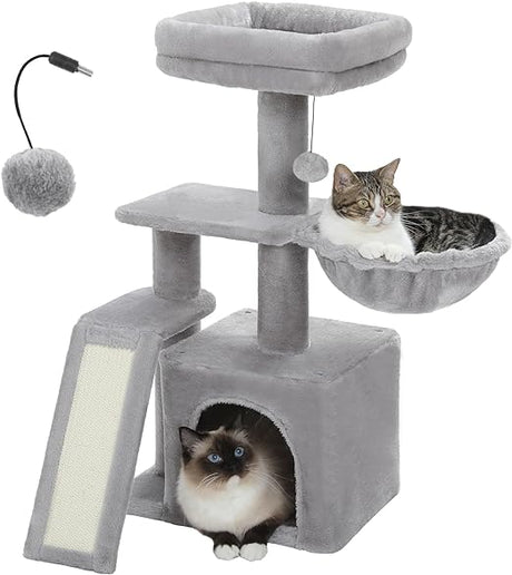 PETEPELA Cat Tree for Small Indoor Cats