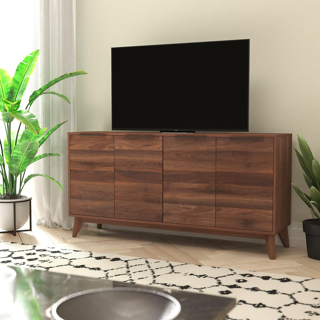 Hatfield Engineered Wood TV Stand for up to 64" TVs, Media Console/TV