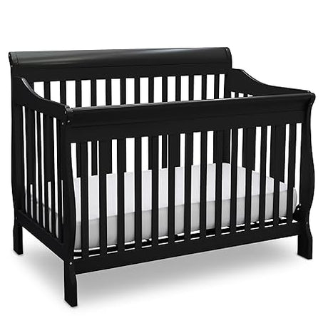 Delta Children Canton 4-in-1 Convertible Crib - Easy to Assemble, Grey