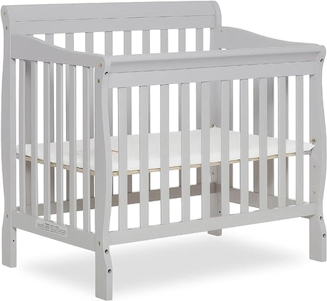 Aden 4-in-1 Convertible Mini Crib In Natural, Greenguard Gold Certified, Non-Toxic Finish,