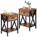 Night Stands for Bedroom Nightstand Bedside End Tables with Drawer Storage