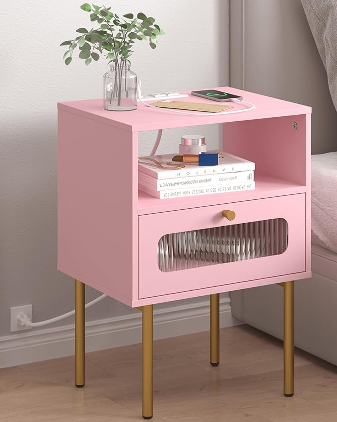 Nightstand,Modern Beside Table