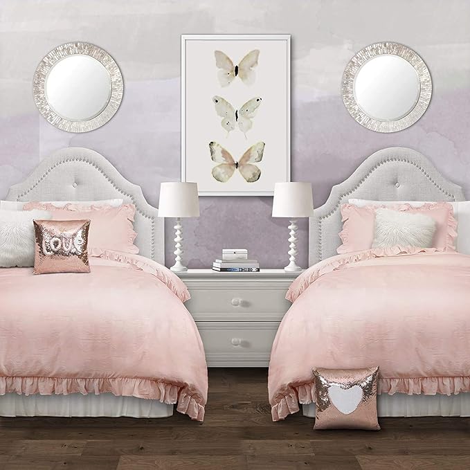 Reyna Ruffle Comforter Set - 3 Piece Cozy Ruffled Bedding Set - Timeless Elegance and Comfort