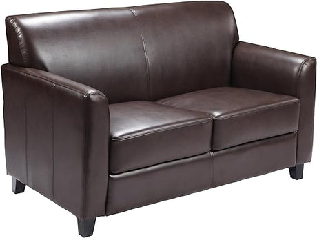 HERCULES Diplomat Series Brown LeatherSoft Loveseat