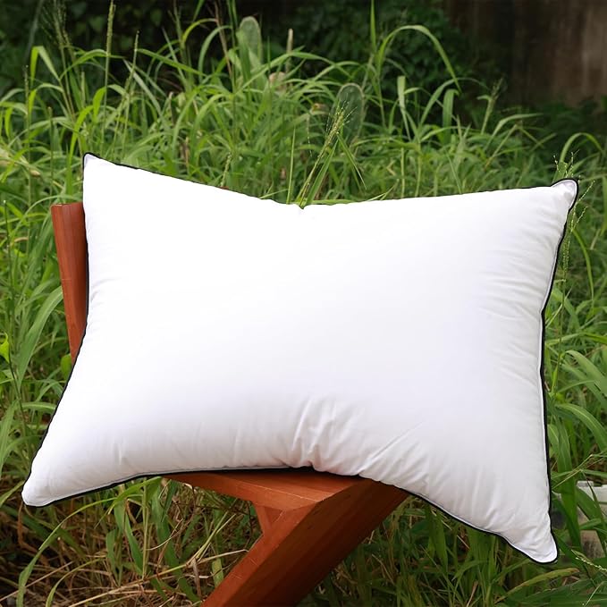 Hungarian Goose Down Pillows,750 Fill Power,460 Thread Count Cotton Blend Shell