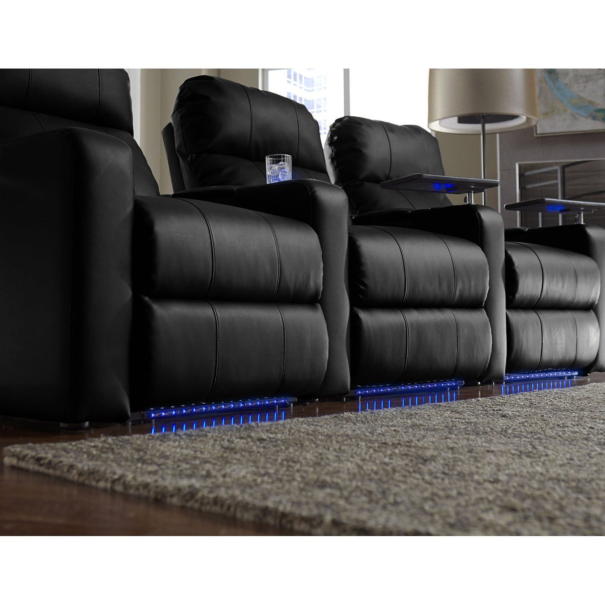 Turbo XL700 4 Seater Bonded Leather Home Theater Seating