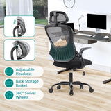 Office Computer Desk Chair, Ergonomic High-Back Mesh Rolling Work Task Chairs