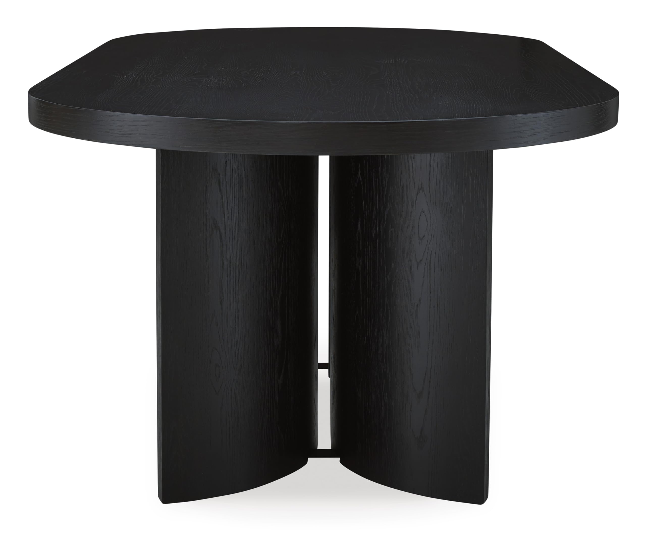 Rowanbeck Minimalist Dining Table for 8 People - Black