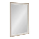 Kobert Transitional Rectangle Wall Mirror, 24 x 36, Tan