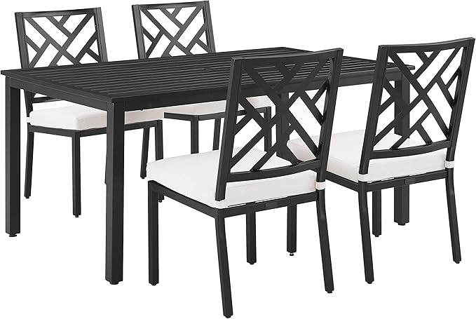 Locke 2-Piece Outdoor Chair Set, Dining Patio Chairs for Deck, Backyard