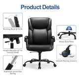 Home Office Desk Chair High Back Adjustable Ergonomic Managerial Rolling Swivel Task