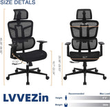 Office Computer Desk Chair, Ergonomic Desk Chair Mesh Computer Chair with Wheels,