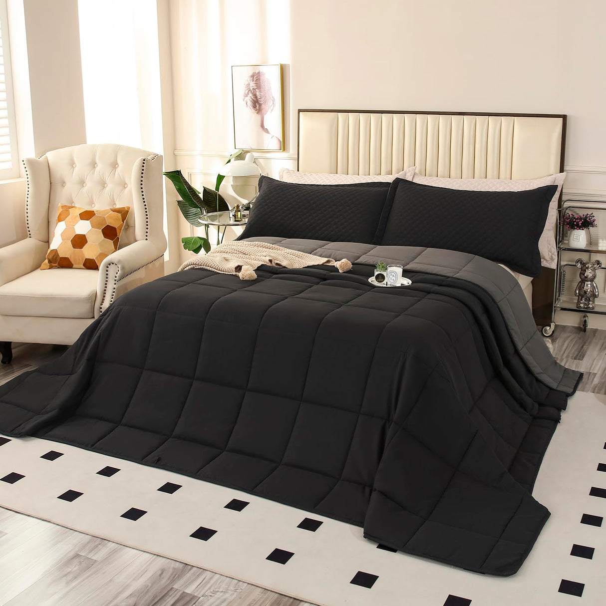 128x120 Oversized King Plus Comforter, Extra Large King Size