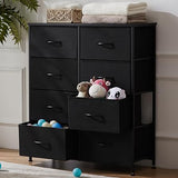 Dresser for Bedroom, Fabric Storage Tower Chest Sturdy Metal Frame