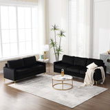 3 Piece Sofa Set Living Room Furniture Sets, Comfy Sofa and Loveseat and Chair