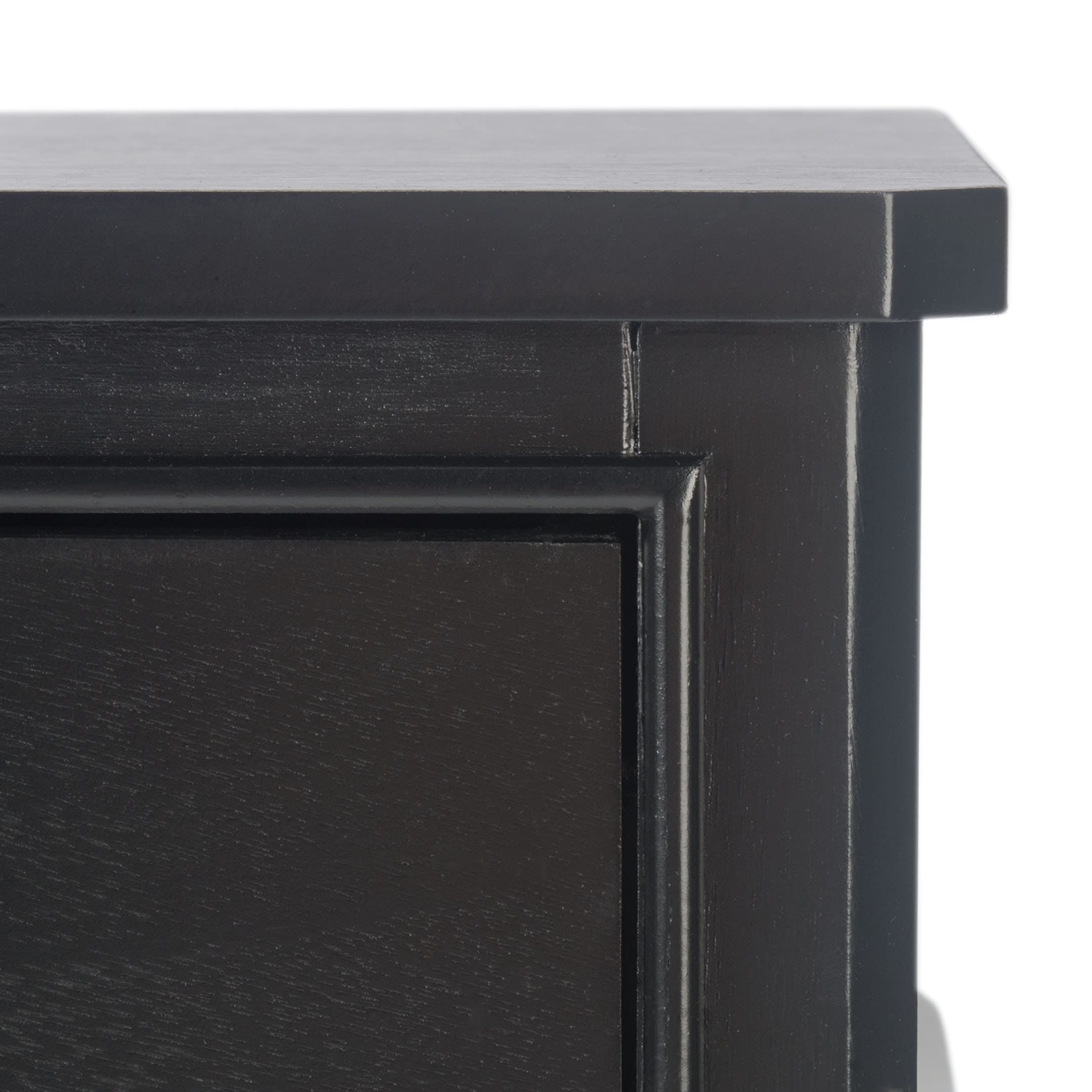 Home Collection Opal Black 2-Drawer Console Table