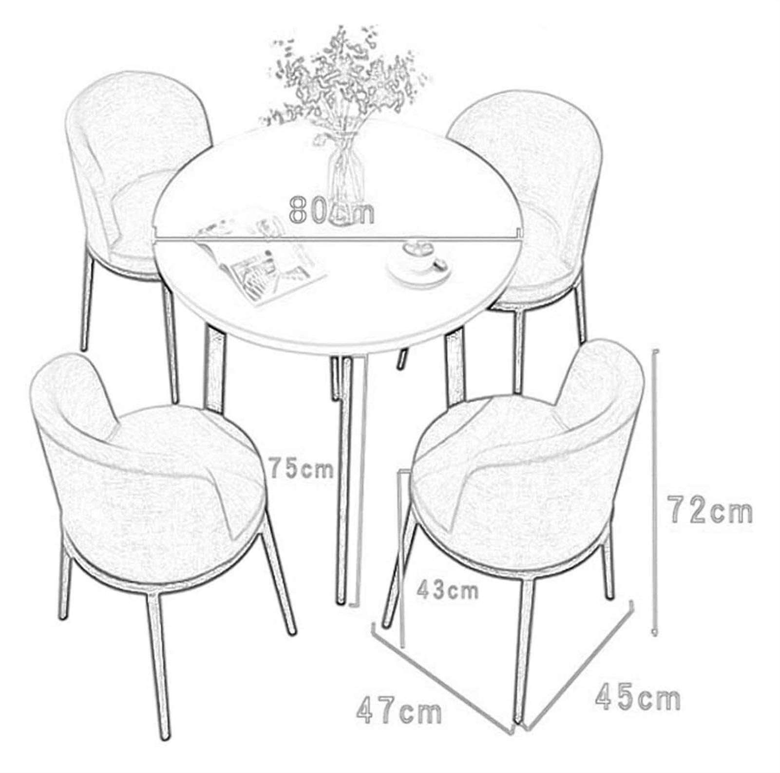 Office Conference Table Small Meeting Room Table, Round Table Space-Saving Furniture