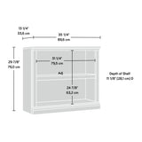 Miscellaneous Storage 2-Shelf Bookcase/ book shelf, Estate Black finish
