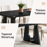 70.9-Inch Dining Table for 6-8 People - Modern Rectangular Kitchen Table