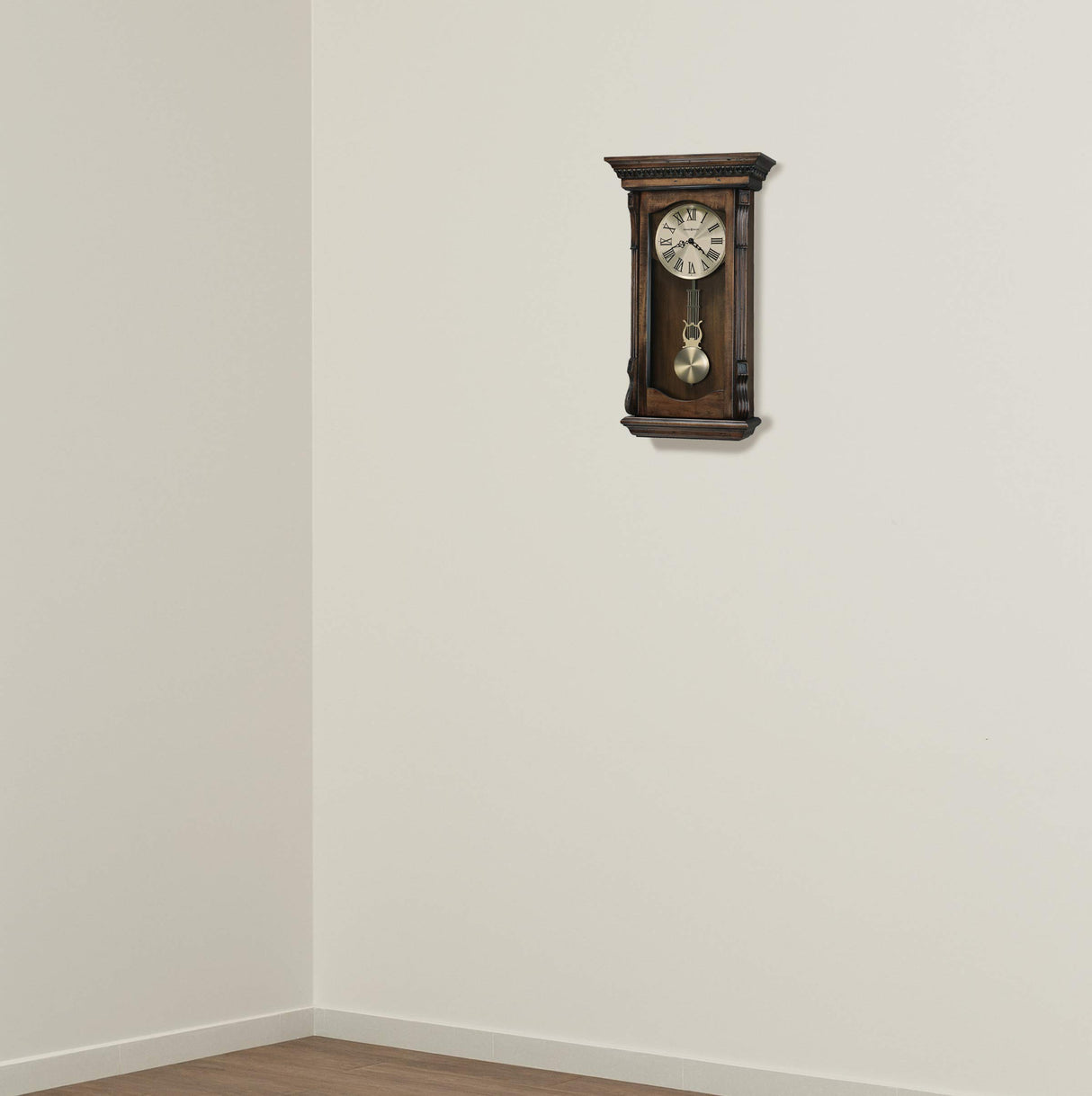 Agatha Wall Clock 625-578 – Acadia Finish with Quartz, Triple-Chime Movement