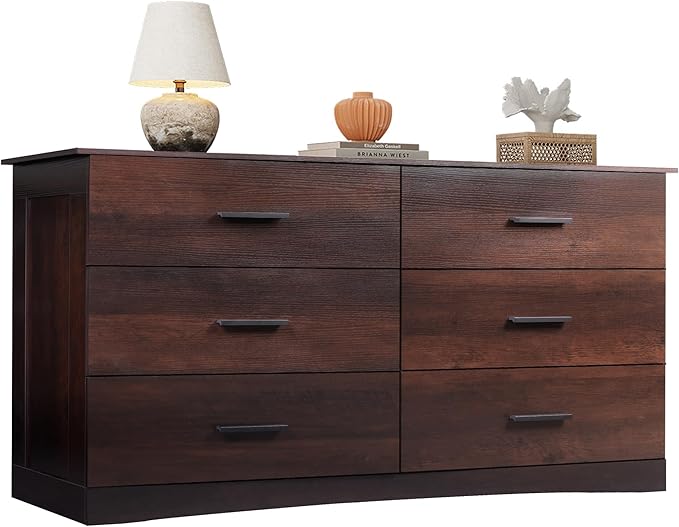 Wood Dresser for Bedroom, Wide Chest of Drawers