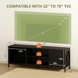 55 Inch TV Stand with Storage - Entertainment Center for TVs up to 70 Inches
