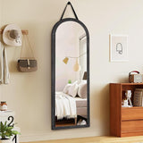 Full Length Mirror 65"x24" Solid Wood Frame Floor Large Mirror for Living