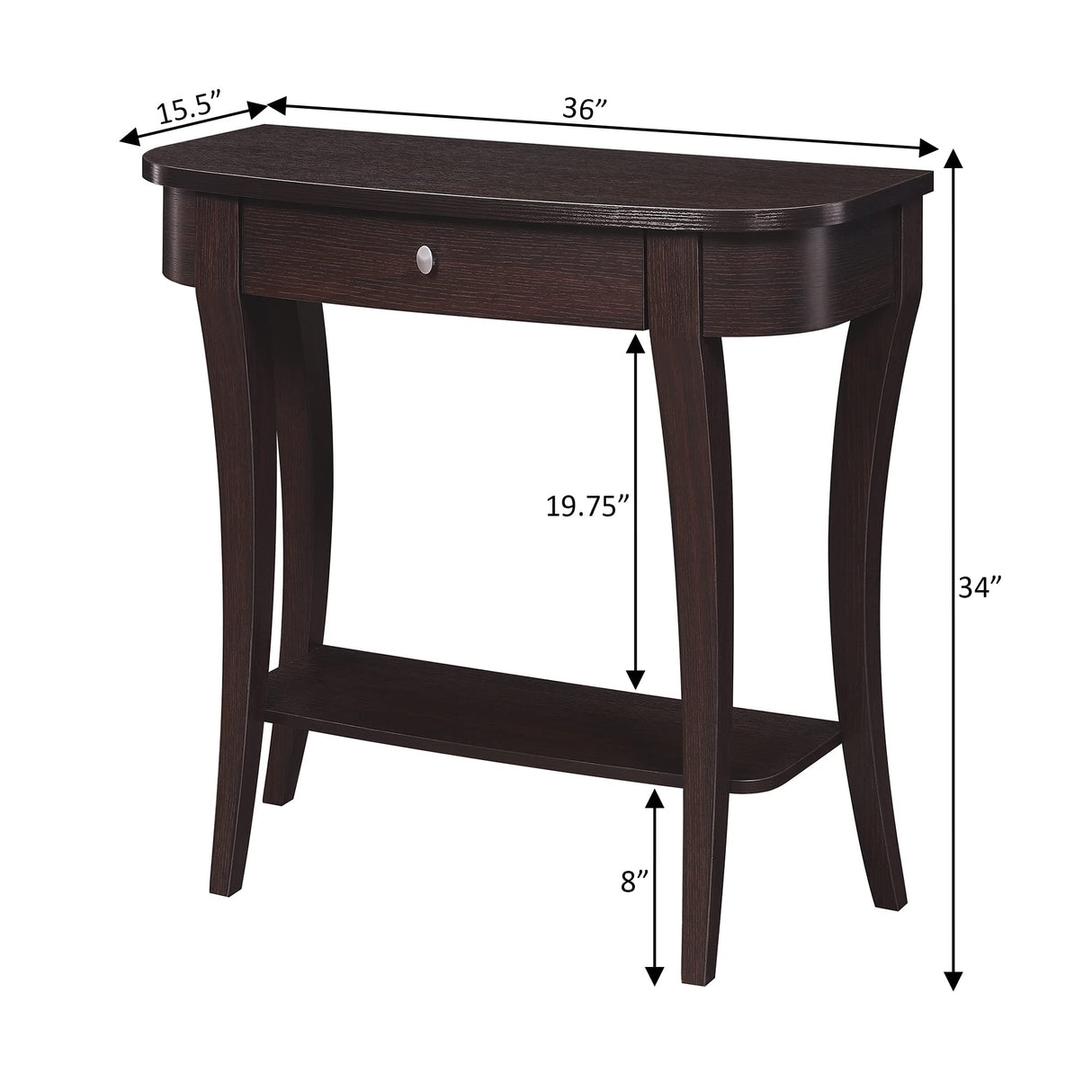 Newport Console Table, Espresso