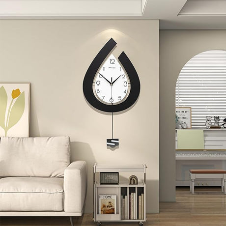 Large Wall Clock for Living Room Decor Big Pendulum