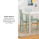 4 Person Modern Farmhouse Wood Small Dining Table Dining Room Kitchen Table Set 4