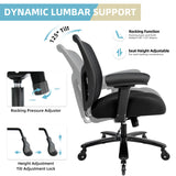 Office Chair 500lbs - Ergonomic Mesh Desk Chair, Heavy Duty Computer Chair-Wide