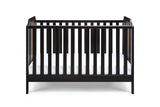 Brees Convertible Island Crib in Black & Vintage Walnut