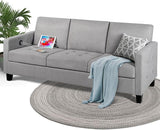 Comfy Loveseat Sofa Small Grey Couch Small Spaces, Small Love Seat Bedroom