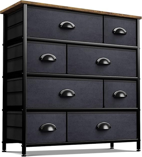 Dresser for Bedroom with 8 Drawers - Tall Chest Storage Tower Unit, for Closet, Hallway,