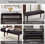 Dining Room Bench, Traditional Upholstered Table Benches