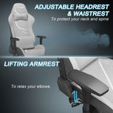 Ergonomic Gaming Chair with Lumbar Support - Adjustable Reclining Office Chair