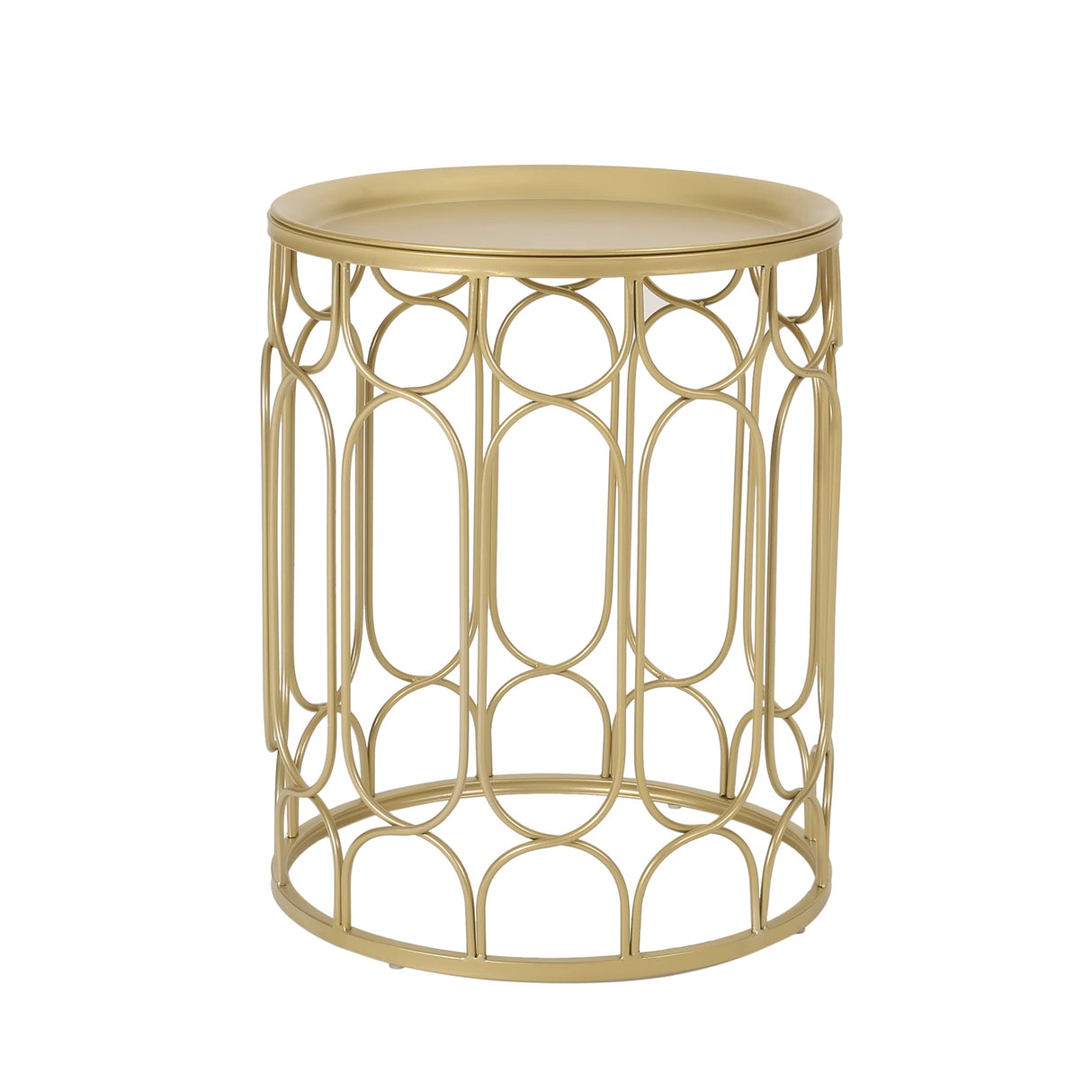 Christopher Knight Home Biljon End Table, Champagne Gold