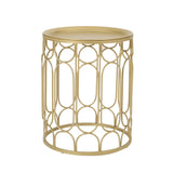 Christopher Knight Home Biljon End Table, Champagne Gold