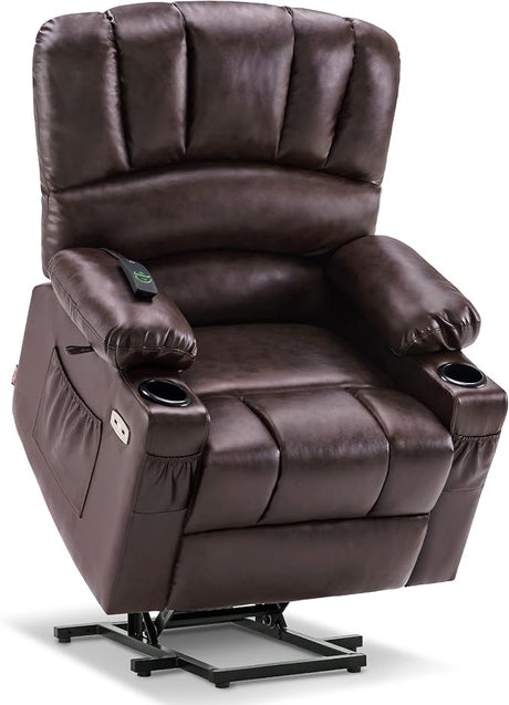 Power Lift Recliner Chair Sofa with Massage and Heat for Big Elderly People