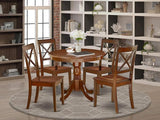 ANBO5-CAP-W Antique 5 Piece Kitchen Set for 4 Includes a Round Dining Room