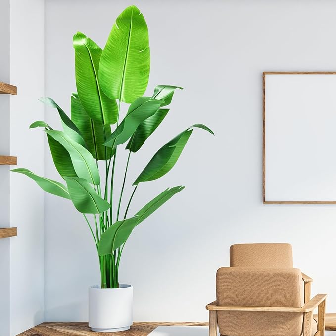 Artificial Palm Tree Indoor 5ft with with Realistic Leaves and Adjustable